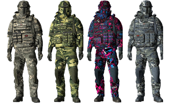 Změna skinu výstroje